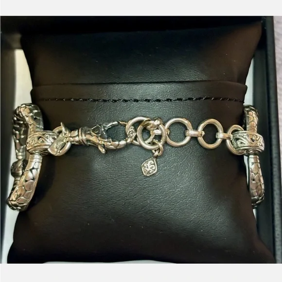 SARDA 925 STERLING SILVER BRACELET - Size 7 - Picture 4 of 10